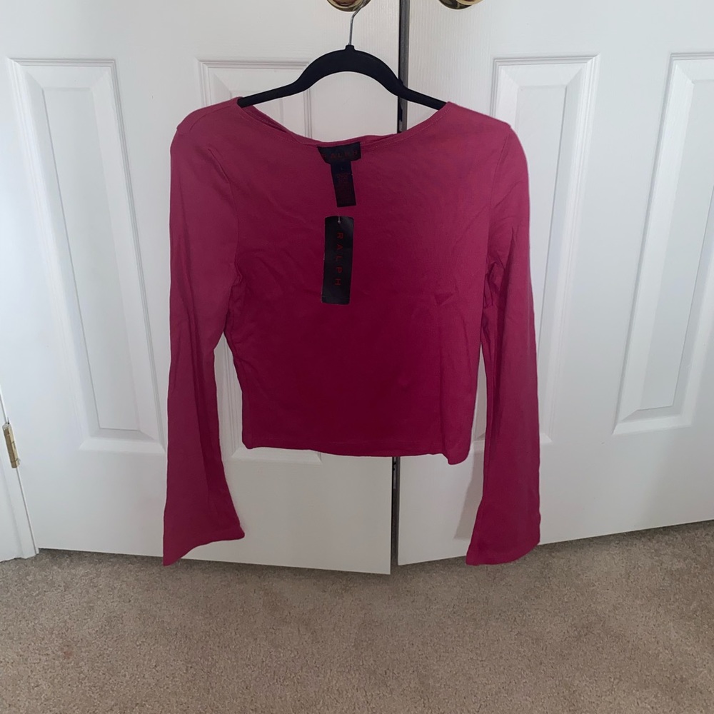 vintage RALPH LAUREN pink boatneck longsleeve